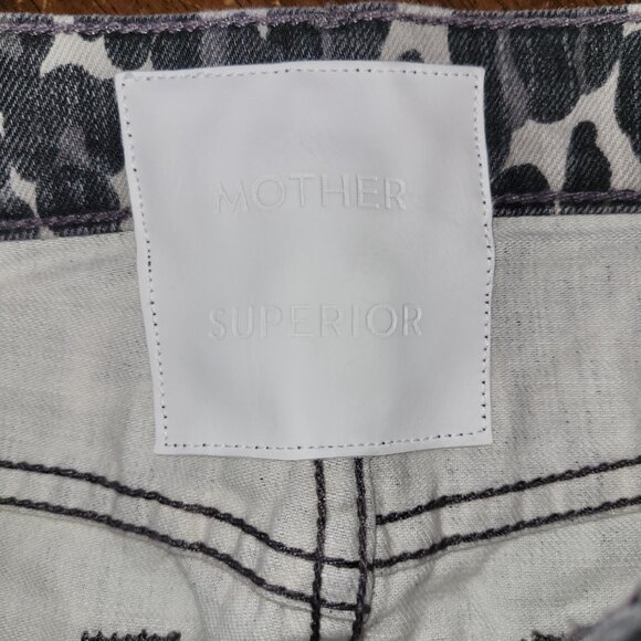 MOTHER Black and White Animal Print Skirt - Picture 10 of 14